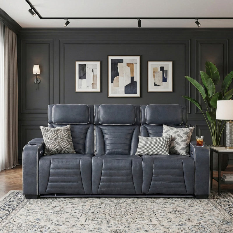 cyber-blue-power-double-reclining-sofa-with-center-drop-down-cup-holders-power-headrests-storage-arms-top-and-side-cup-holders-reading-lights-wireless-charger-air-massage-heat-led-lighting-and-charging-ports-14
