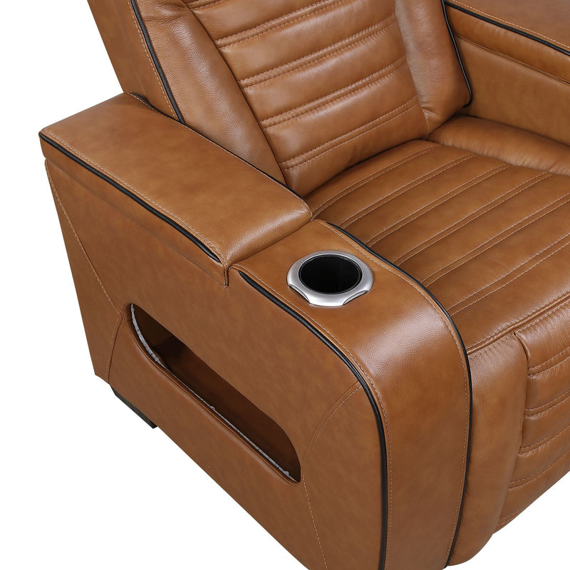 cyber-brown-power-double-reclining-sofa-with-center-drop-down-cup-holders-power-headrests-storage-arms-top-and-side-cup-holders-reading-lights-wireless-charger-air-massage-heat-led-lighting-and-charging-ports-10