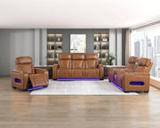 cyber-brown-power-double-reclining-sofa-with-center-drop-down-cup-holders-power-headrests-storage-arms-top-and-side-cup-holders-reading-lights-wireless-charger-air-massage-heat-led-lighting-and-charging-ports-11