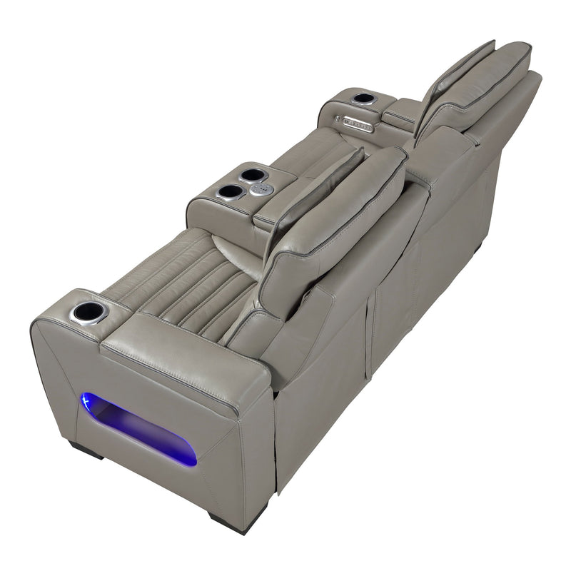 cyber-gray-power-double-reclining-love-seat-with-center-console-power-headrests-storage-arms-top-and-side-cup-holders-wireless-speakers-with-sub-woofer-air-massage-heat-led-lighting-and-charging-ports-9