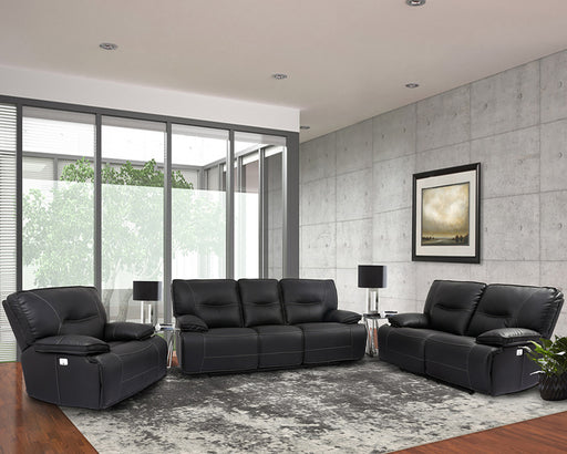 Parker Living Spartacus - Black Power Reclining Sofa Loveseat and Recliner
