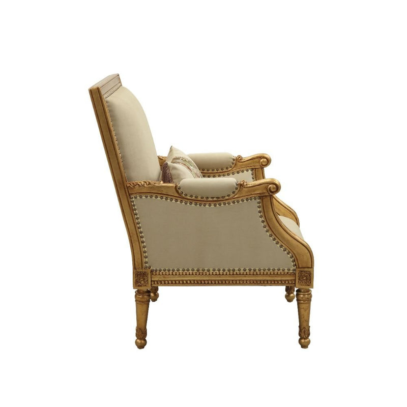 daesha-tan-flannel-antique-gold-chair-w-pillow-2