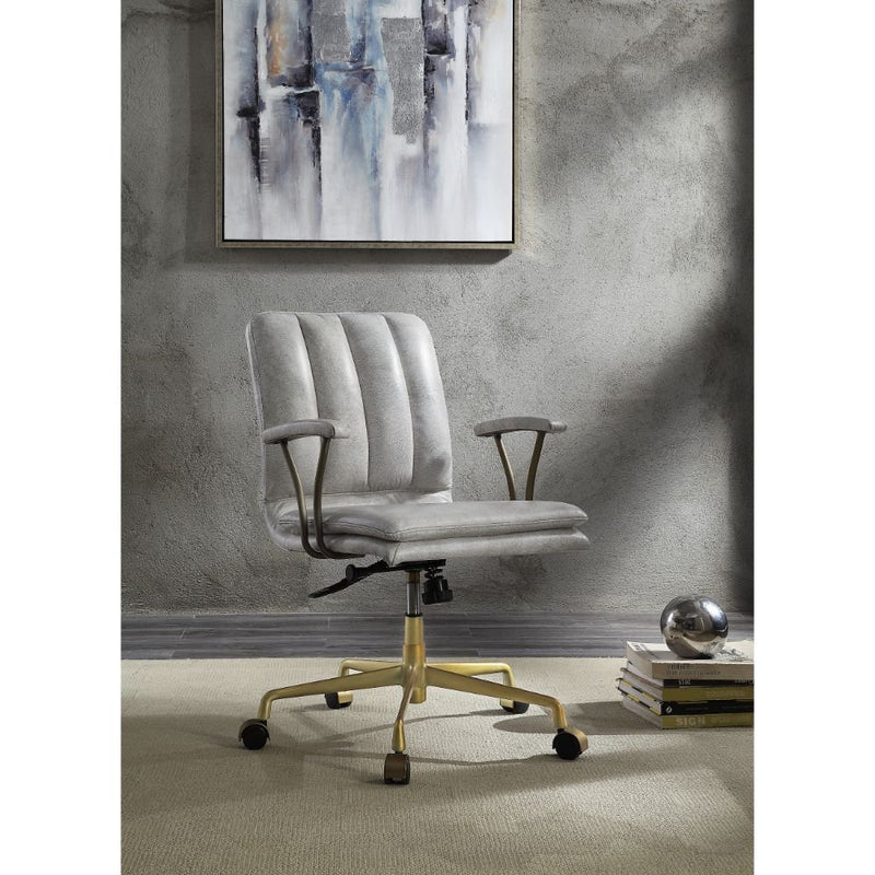 damir-vintage-white-top-grain-leather-chrome-swivel-office-chair-5