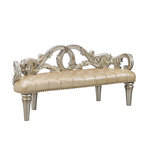 danae-leatherette-champagne-gold-bench-2
