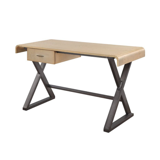danton-gold-aluminum-executive-writing-desk-1