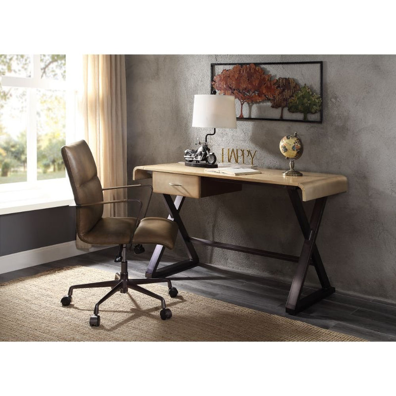 danton-gold-aluminum-executive-writing-desk-5