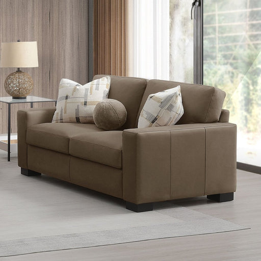 darya-brown-suede-fabric-loveseat-w-3-pillows-1