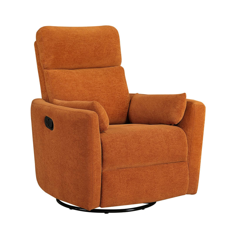 desso-orange-swivel-glider-reclining-chair-10