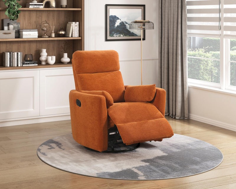 desso-orange-swivel-glider-reclining-chair-11