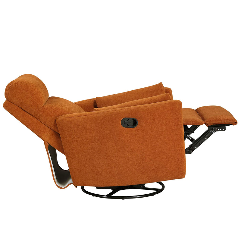 desso-orange-swivel-glider-reclining-chair-14