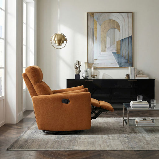 desso-orange-swivel-glider-reclining-chair-1