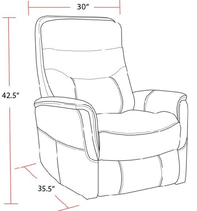 Parker Living Gemini - Ice Swivel Glider Recliner Two Pack