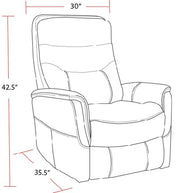 Parker Living Gemini - Ice Swivel Glider Recliner Two Pack