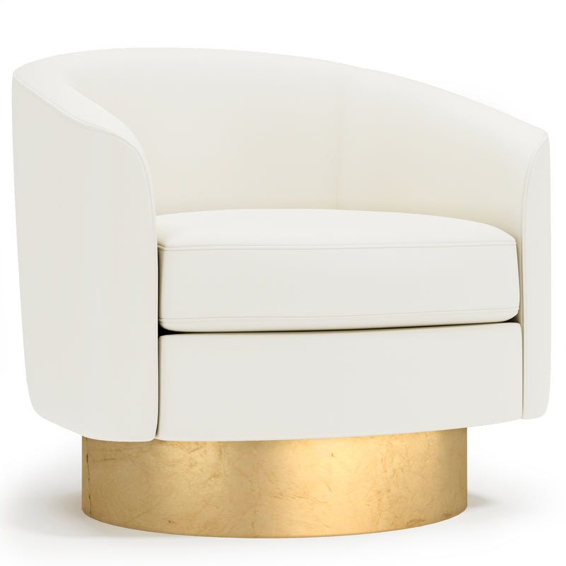 Camino Leather Swivel Chair - Furniture City (CA)l