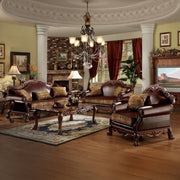 dresden-brown-leatherette-chenille-cherry-oak-sofa-w-3-pillows-5