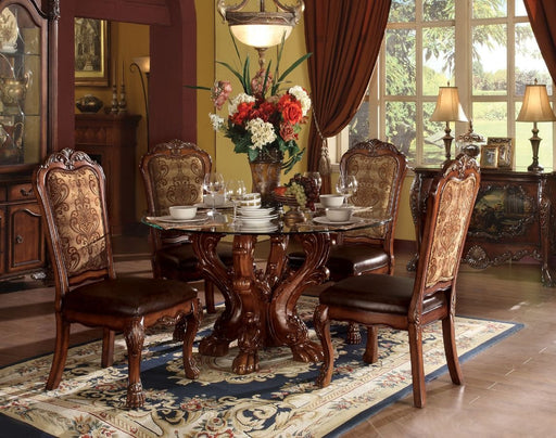 dresden-cherry-oak-clear-glass-dining-table-1