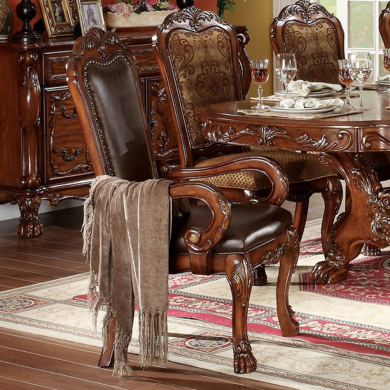 dresden-leatherette-cherry-oak-arm-chair-set-2-1