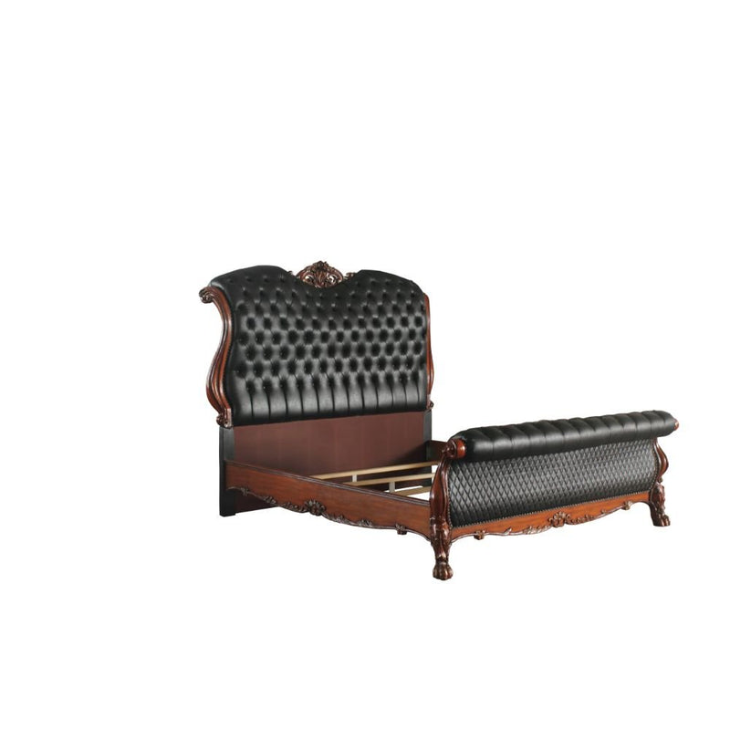 dresden-leatherette-cherry-oak-queen-bed-1