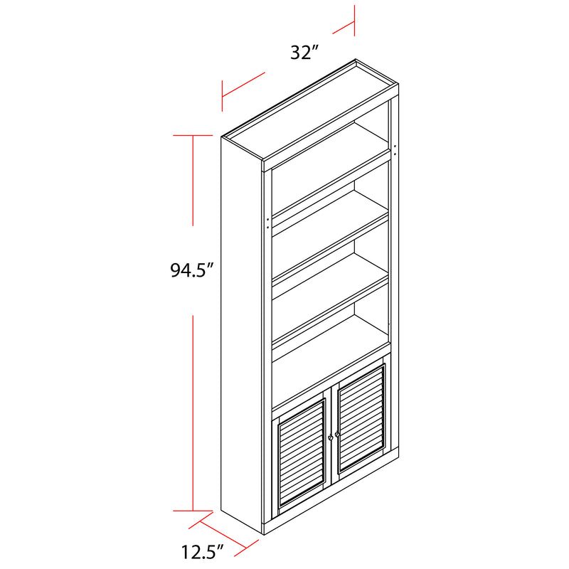 parker-house-boca-32-inch-open-top-bookcase-15