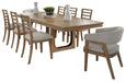Parker House Escape - Dining 84 In. Rectangular Extendable Table With 8 Chairs