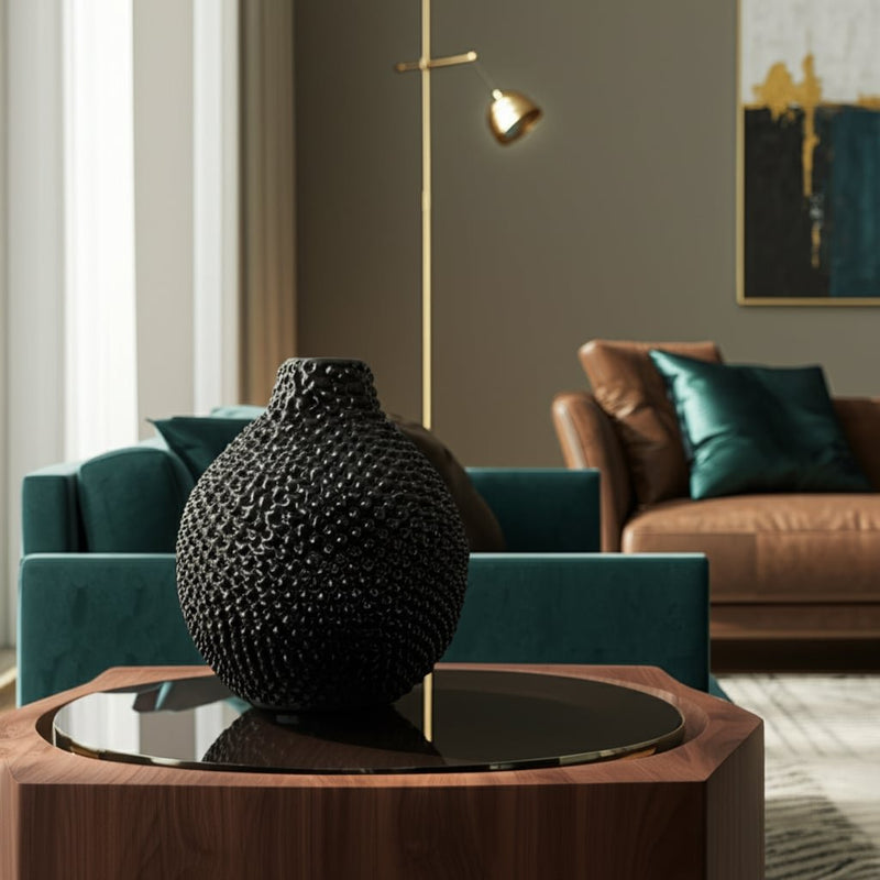 ec-gloss-black-spiked-ceramic-vase-8-12