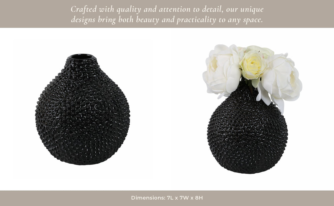 ec-gloss-black-spiked-ceramic-vase-8-13