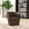 Parker Living Barolo - Vintage Brown 100% Italian Leather Swivel Club Chair