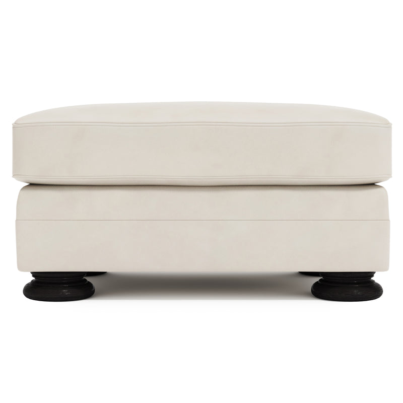 Foster Leather Ottoman