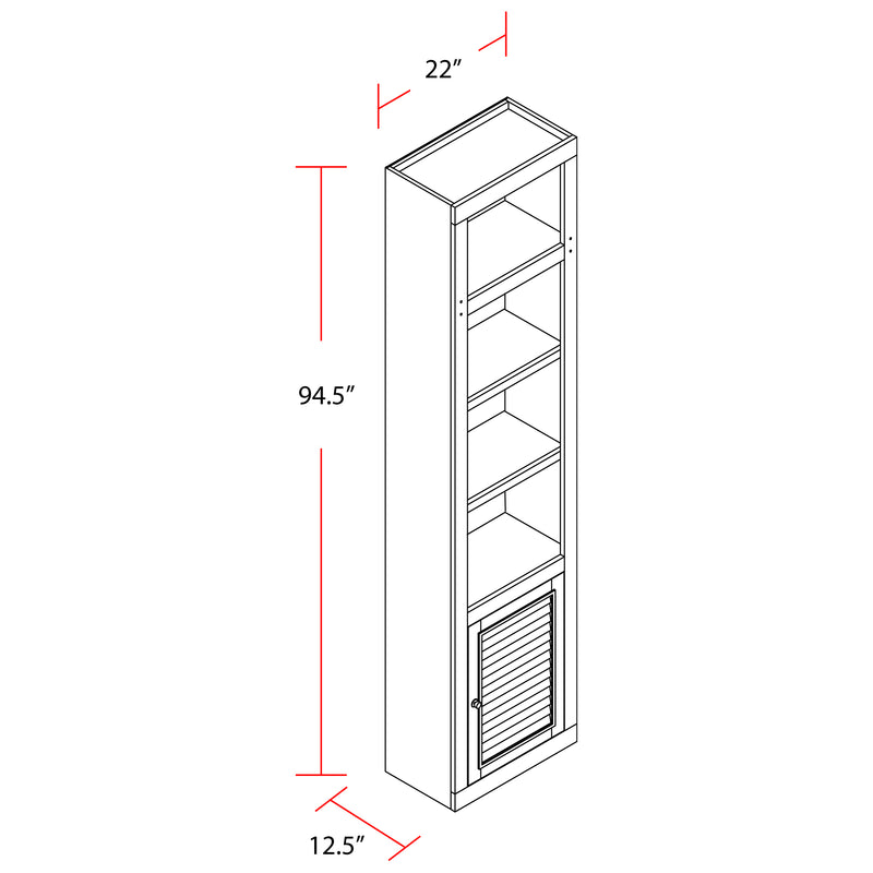 parker-house-boca-22-inch-open-top-bookcase-13