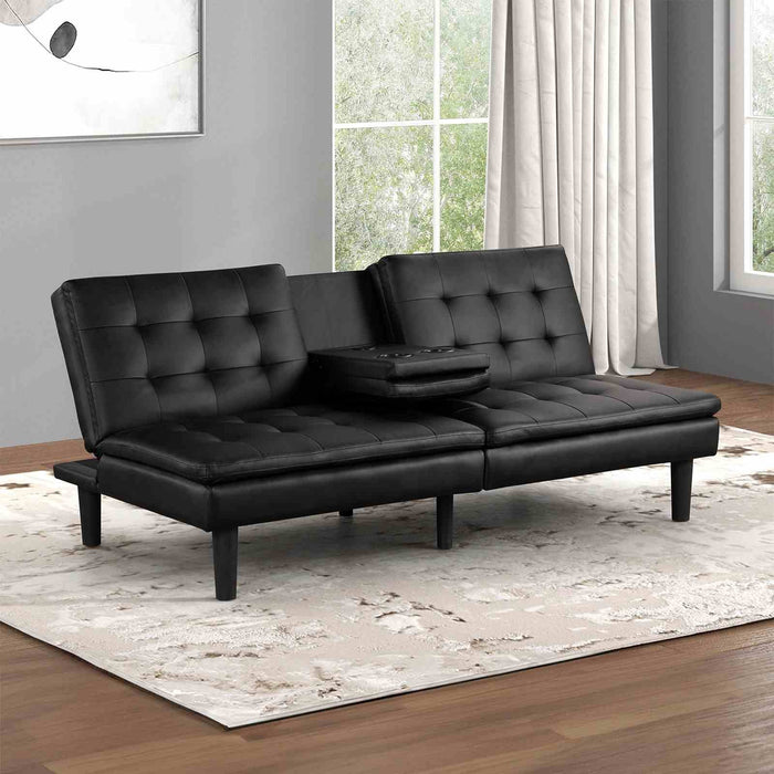 eidsberg-futon-sofa-bed-w-drop-down-table-black-1