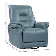 Parker Living Carnegie - Verona Azure - Powered By Freemotion Cordless Power Swivel Glider Recliner Two Pack