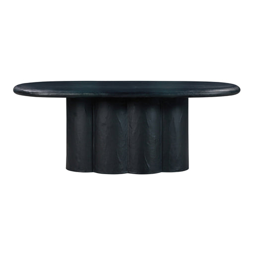 elika-black-faux-plaster-oval-dining-table-1