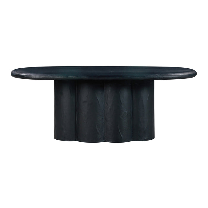 elika-black-faux-plaster-oval-dining-table-1