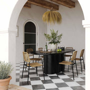elika-black-faux-plaster-oval-dining-table-2