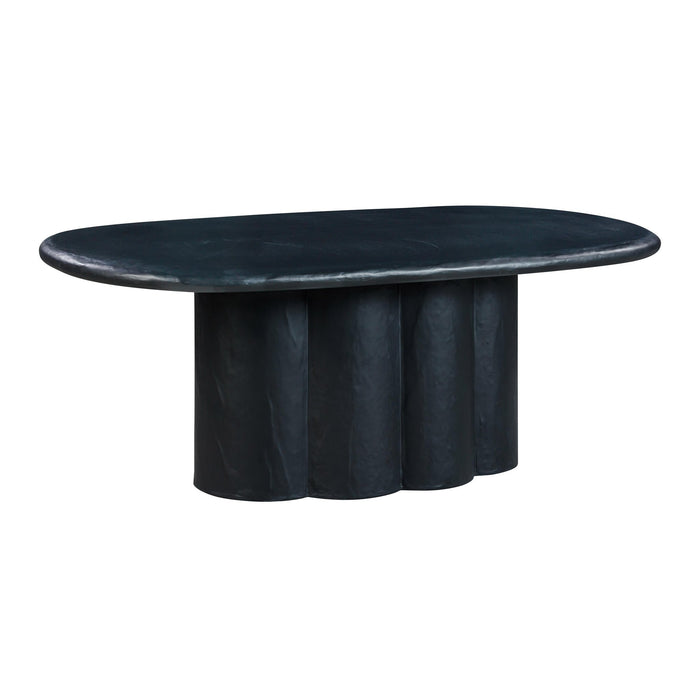 elika-black-faux-plaster-oval-dining-table-3