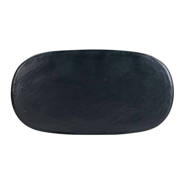elika-black-faux-plaster-oval-dining-table-5