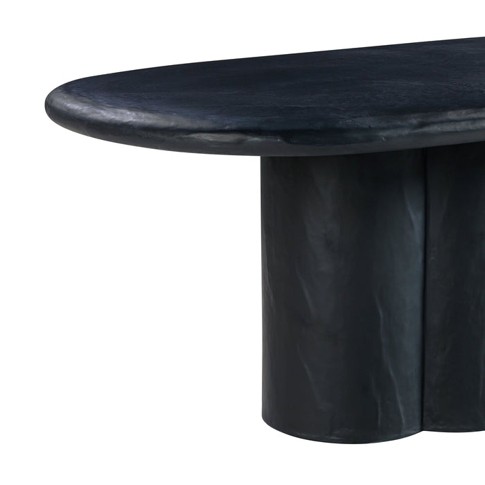 elika-black-faux-plaster-oval-dining-table-6