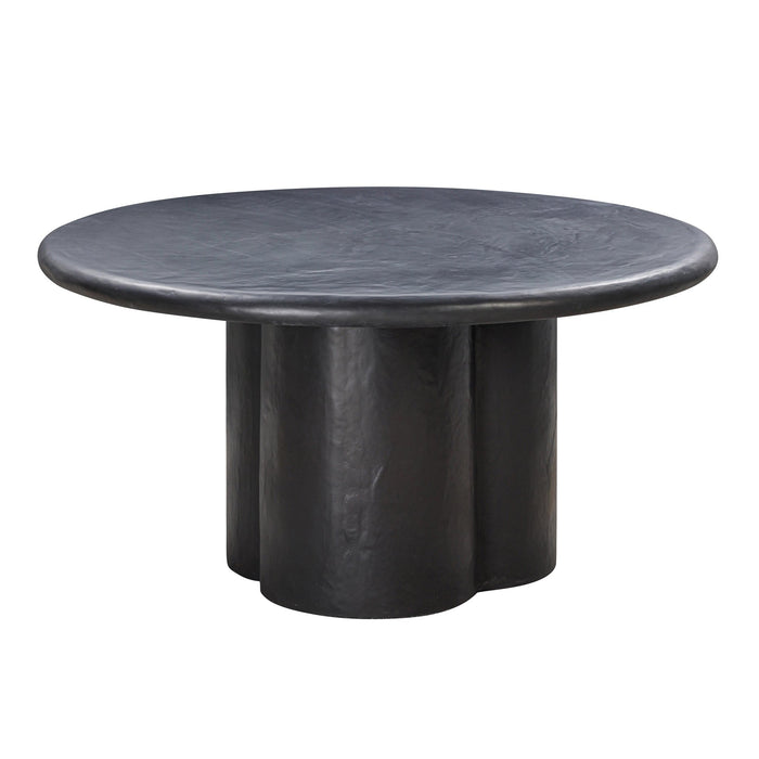 elika-black-faux-plaster-round-dining-table-1