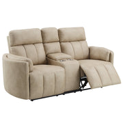 elison-dark-beige-polished-microfiber-motion-loveseat-w-console-4