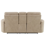 elison-dark-beige-polished-microfiber-motion-loveseat-w-console-6