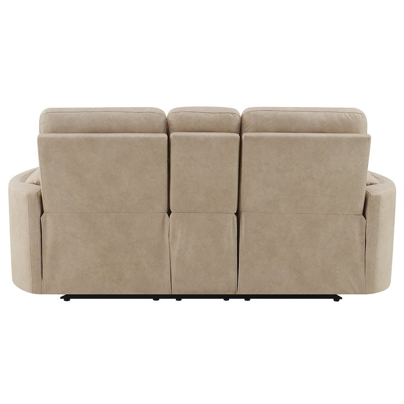 elison-dark-beige-polished-microfiber-motion-loveseat-w-console-6