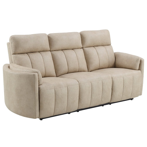 elison-dark-beige-polished-microfiber-motion-sofa-2