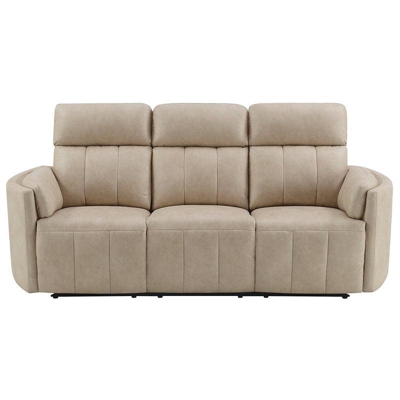 elison-dark-beige-polished-microfiber-motion-sofa-3