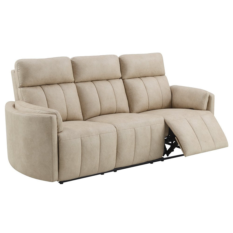 elison-dark-beige-polished-microfiber-motion-sofa-5