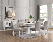 elizaveta-gray-velvet-faux-crystal-diamonds-white-high-gloss-dining-table-w-pedestal-base-5