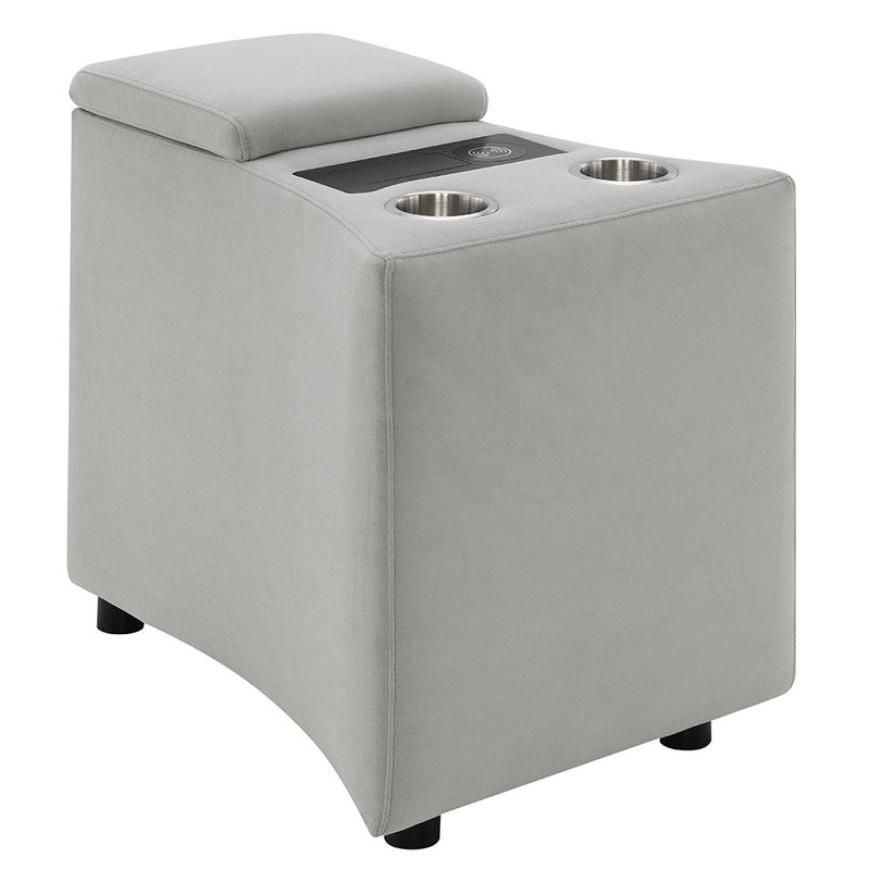 emee-gray-corduroy-console-w-usb-port-2