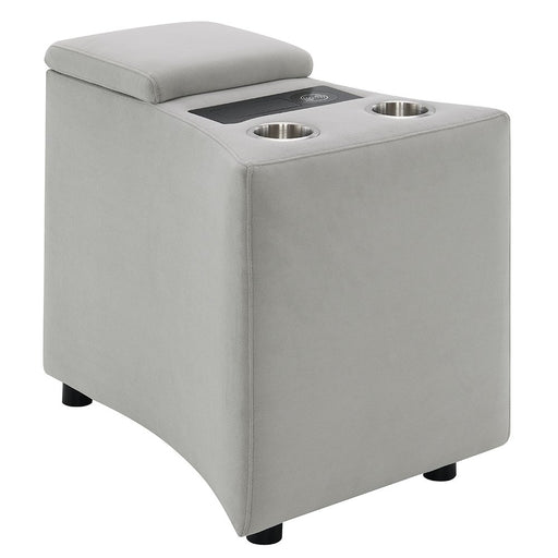 emee-gray-corduroy-console-w-usb-port-2