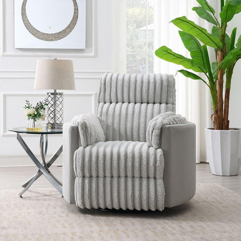 emee-gray-corduroy-glider-recliner-w-swivel-1