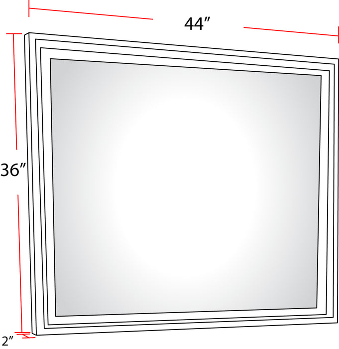 Parker House Americana Modern Bedroom Beveled Landscape Mirror