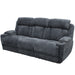 Parker Living Dalton - Lucky Charcoal Power Reclining Sofa with Drop Down Table
